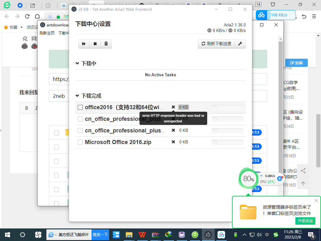 云解析的大体积文件下载错误