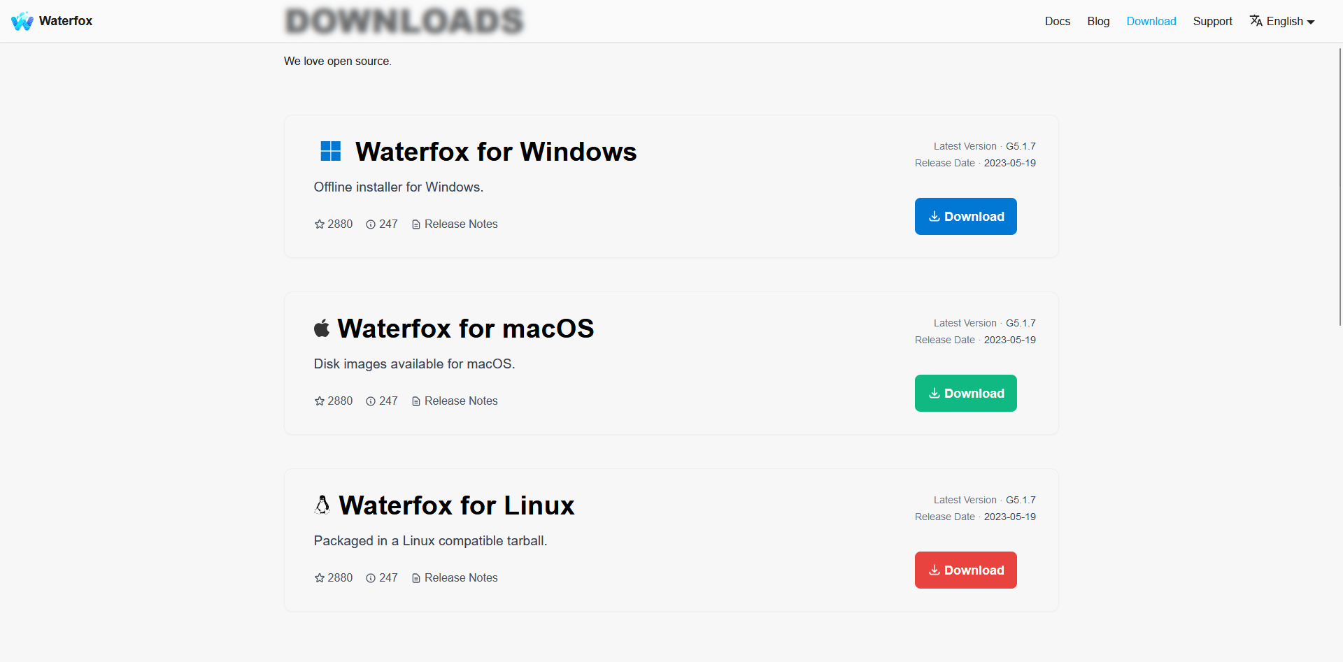 waterfox 浏览器5.1.7