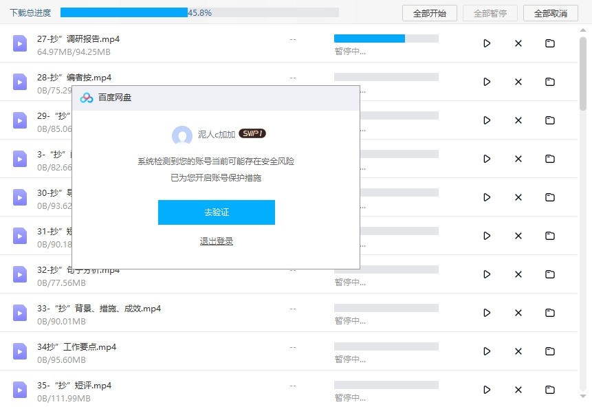 SVIP百度网盘账号出现故障