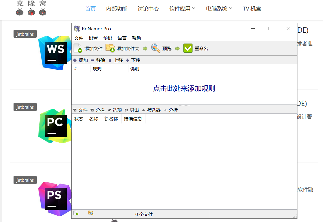 ReNamer 7.6.0.2 激活版 (批量重命名软件)