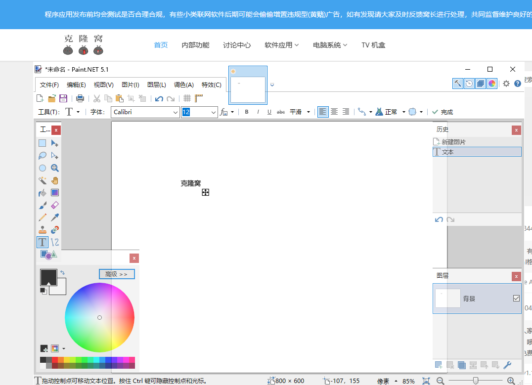 Paint Net v5.1 官方版 (图像及照片软件绘画)